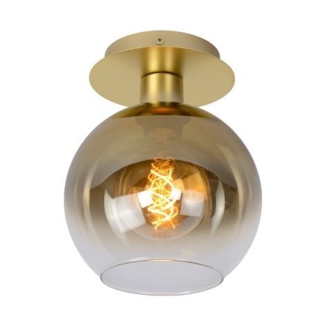 Plafoniera sfera vetro oro opaco Marius Lucide E27 60W