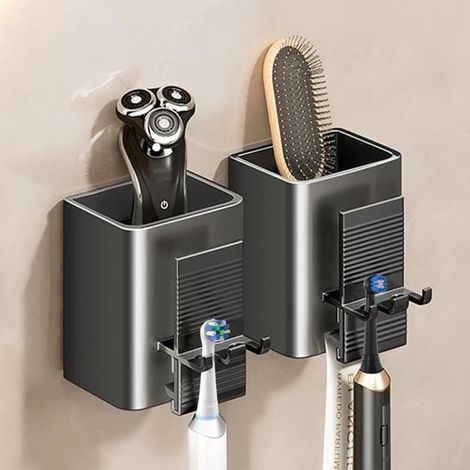 Elektrischer Zahnbürstenhalter, Zahnbürstenhalter, Wandmontierter Zahnbürstenhalter, Selbstklebender Zahnbürstenhalter (1/4)