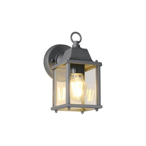Trio Lighting Aplique de pared estilo farolillo MIRANDE bombilla excl. 1x E27 max. 40W IP23 Antracita