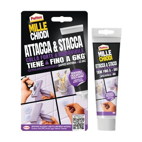 PATTEX MILLECHIODI ATTACCA E STACCA - GR 44- 12 pezzi