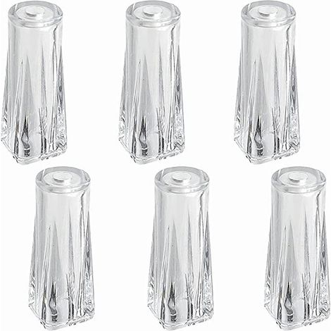 Ensemble de 6 accessoires pour rideaux : suspension transparente pour store vénitien, tringle pivotante pour rideaux, accessoires pour cordons de rideaux