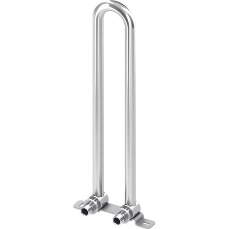 TECE TECEflex Jeu de montage radiateur pour radiateurs compacts à vannes, montage au sol, nickelé, entraxe 50 mm, 714901