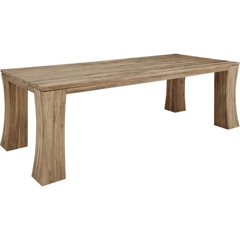 Esstisch TEAK 200x100x78 natur unbehandelt BASSANO 107