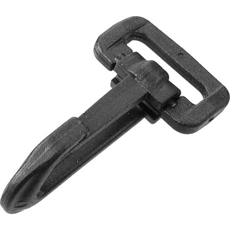 CONNEX - MOSCHETTONE PER CINGHIA IN PLASTICA NERA 25MM