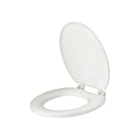 Housse de siège de toilette souple en mousse, accessoire de siège de toilette en EVA épais en forme de U. De couleur blanche, indéformable et résistante au jaunissement, douce et agréable au toucher p (1/5)