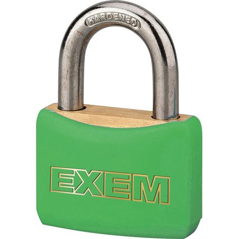 Cadenas Exem 30 Vert Sécurité à Clé, Couleur Verte - Exem