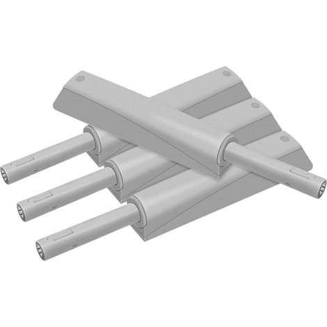 Lot de 4 loquets porte placard en ABS à pression tactile (1/5)