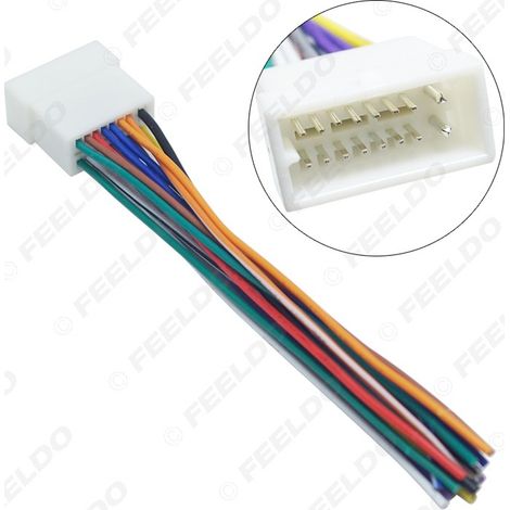 Convient aux câbles d'alimentation dédiés pour autoradio Mitsubishi Clarion, câbles d'alimentation pour haut-parleurs de modification audio de voiture