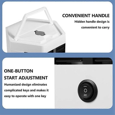 Mini-Klimaanlage, Tischventilator, tragbarer USB-Sprühventilator