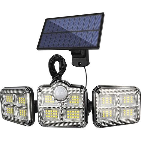 [PACZB] Solar-LED-Wandleuchte, Außenbereich, Bewegungsmelder, Fernbedienung, 3 Modi O282 (1/5)