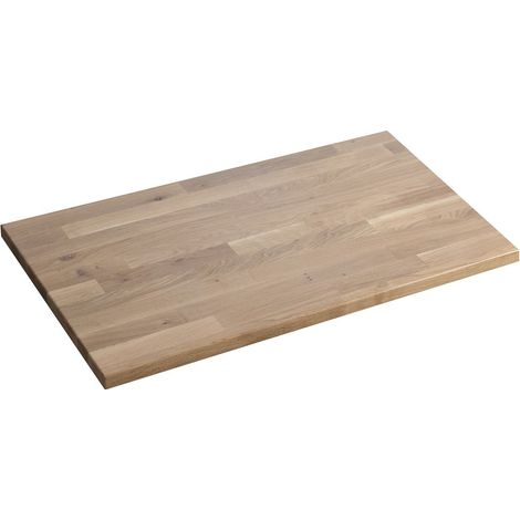 Plan de travail WOODY 606x28x463mm, Chêne massif naturel (1/5)