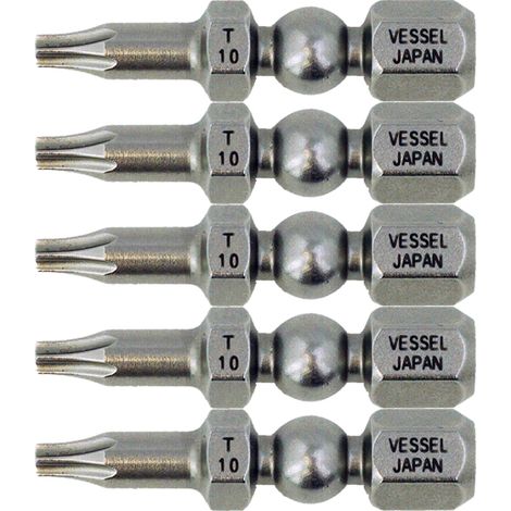 Embout De Vissage Impact Ball 30Mm T10 Boite De 5 Vessel