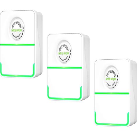 Dispositif d'économie d'énergie, boîte électrique, stabilisateur de tension, protection contre les surtensions, économiseur d'énergie intelligent pour la maison, 3 pièces (1/5)