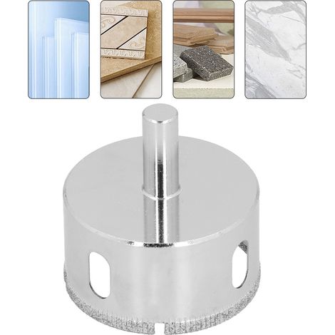 Caractéristiques du foret à carrelage/outil d'ouverture de trou pour verre : 55 mm (1/5)