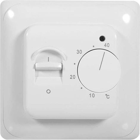Floor Heating Thermostat, 220V Mechanical Manual Room Heating Thermostat, Air Conditioning, Temperature Control Switch, Safety, Energy Saving and Comfort