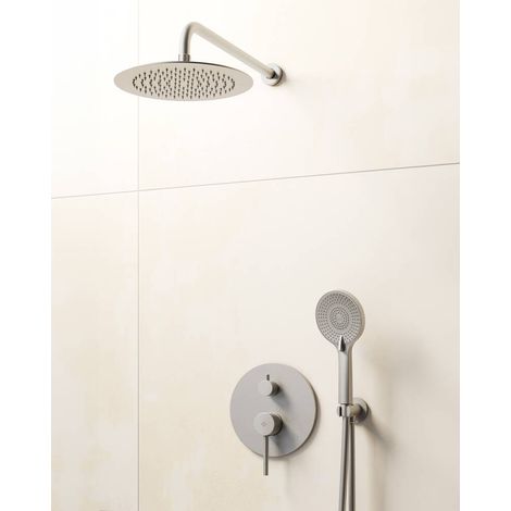 Conj. Empotr. Monomando Sirio Nk + Rociador Pared - GME