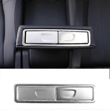 Garniture décorative à paillettes pour porte-gobelet arrière de voiture Mercedes-Benz GLE, GLB, Classe A (W177, W167), Classe C (W205), GLC (2014-2019) et Classe S - Argent (1/4)