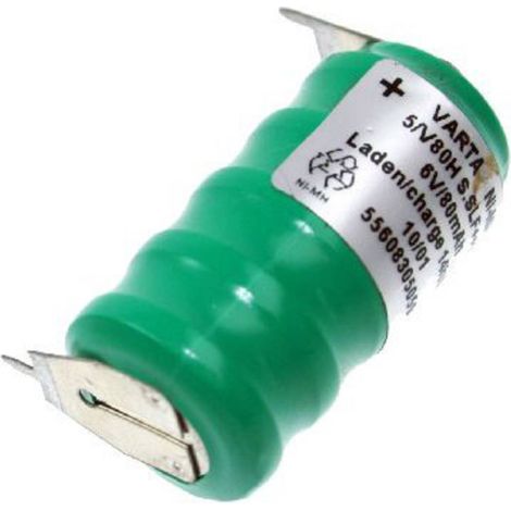 Varta V5/80H-SLF ++/- Pile bouton rechargeable 80H NiMH 80 mAh 6 V 1 pc(s) C192581 (1/2)