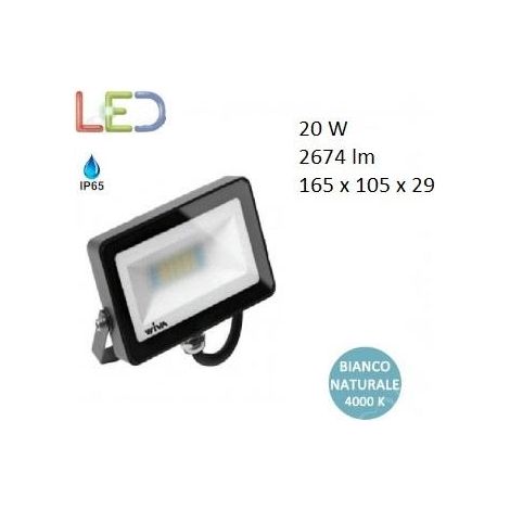 Faretto LED 20,5W D172mm luce naturale 4000K MEG039443 per segnalazione