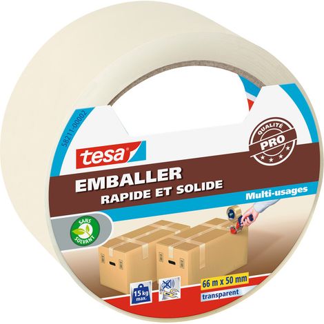 Verpacken - Schnelle und robuste Mehrzweckfolie 66x50mm Transparent - Tesa