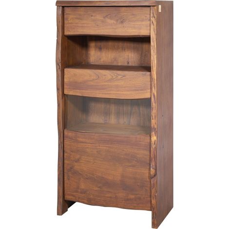 vetrina in legno di Acacia 71x45x147 marrone laccato PURE ACACIA 210