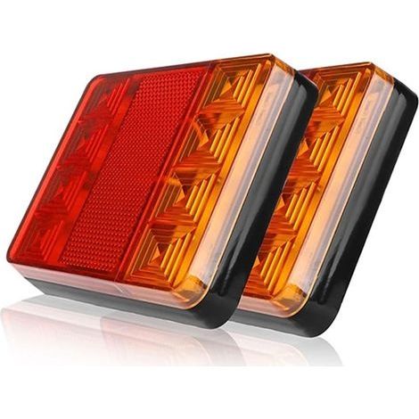 Feux Remorque 2 Pièces 12 V Étanche Durable Voiture Camion Arrière Feu Arrière Feux D'avertissement Feu Arrière pour Remorque Feu Arrière Feux Arrière (1/5)