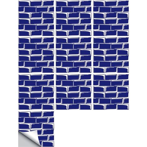 Adhesive Wall Tiles for Kitchen, Bathroom, Plain Rectangular Adhesive Splashback for Kitchen, Self-Adhesive PVC Wall Tile (Purple, 30x30cm) (1/5)