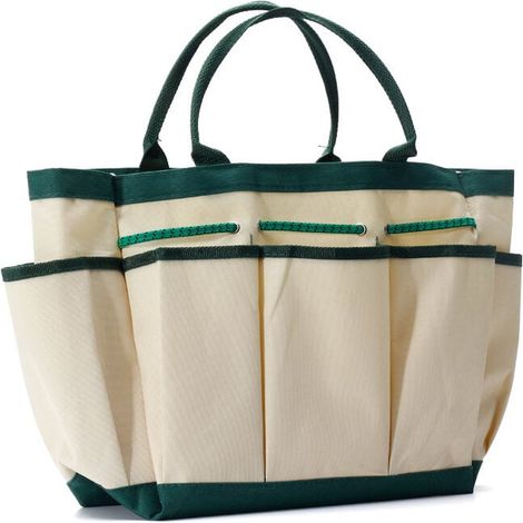 Aufbewahrungstasche für Gartengeräte mit 9 Taschen, Gartengerätetasche für drinnen und draußen, robuste Gartentasche, Organizer