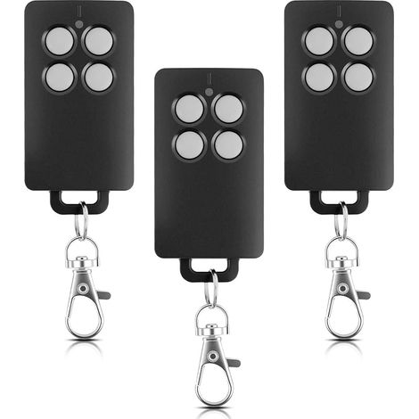 Remplacement pour SCS Sentinel AAM0121 - Télécommande de Portail 4 Canaux à Code Tournant, 433 MHz, Portée 50 m, Sécurité Renforcée, Compatible Motorisations Portail (Gris, 3 pièces) (1/5)