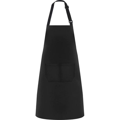 Tabliers de Cuisine, Sangle Réglable pour Le Cou et 2 Poches, Etanche Réglable Tablier pour Homme Femme,Tablier Cuisine Professionnel (1/5)