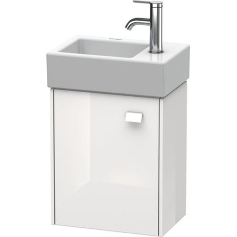 Support de lavabo BRIOSO 442x364x239mm, côté gauche, blanc brillant (1/2)