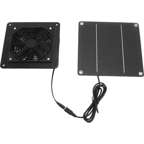 10-W-Solarventilator-Set, Hochgeschwindigkeits-Solarventilator mit 150 cm Kabelschutzgitter für Gewächshaus und Tierhaus (1/5)