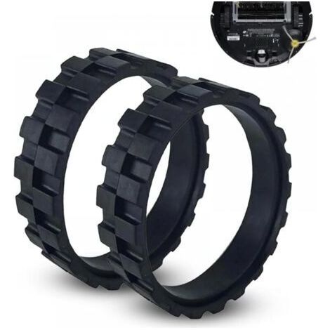 Pneus de remplacement pour roues iRobot Roomba. Compatible avec les séries 500 600 700 800 900 S et i avec caoutchouc antidérapant haute adhérence (1/5)