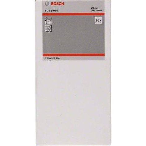 Bosch Ensemble de forets SDS-PLUS-1 50 pièces 8 mm