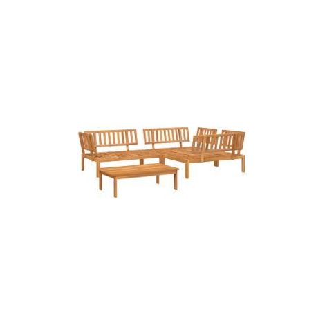 Salon palette de jardin 4 pcs bois d'acacia massif (1/5)