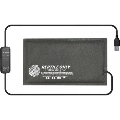 Reptile Heating Pad, USB Controlled Heating Pad for Terrarium Under Tank for Fish, Frogs, Lizards, Snakes, 7W (1/5)