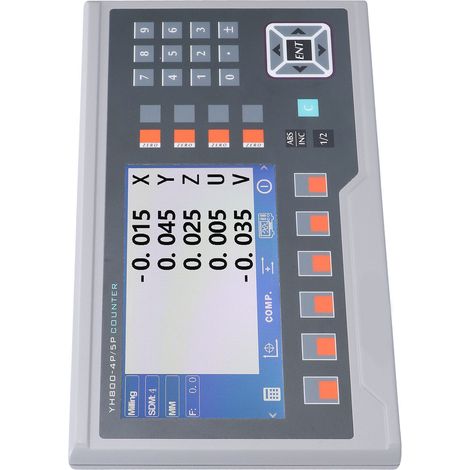 Drehmaschinen-LCD-Linear-Encoder-Digitalanzeige, 5-Achsen-Fräsen, 15 W, AC 80–260 V, EU-Stecker (1/5)