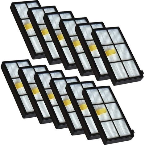 Kit Filtre Aspirateur Robot 12 Pièces Compatible Série 800 900 870 880 980 Accessoires Rechange (1/4)