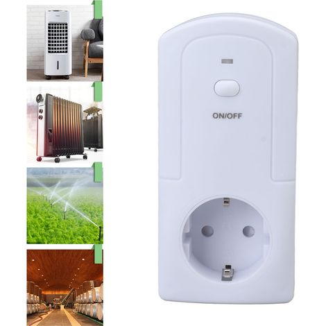 Temperaturregelungssteckdose mit Thermometer und Hygrometer (AC 90–250 V), drahtloser WLAN-Temperaturregler mit Fernbedienung und Timer (TS-5000EU) (1/5)