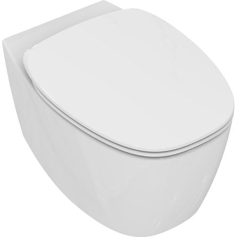 IDEAL STANDARD Dea wc sospeso aquablade® con sedile slim bianco codice prod: T348701 (1/5)