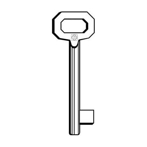 Chiavi ottonate 'patent' - Specifiche: 5010 - corta - 5 pz