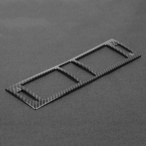 Lüftungsgitter-Abdeckung in Carbonfaser-Optik für die Mittelkonsole der Mercedes-Benz C-Klasse W204 (2007–2010) – Dekor für den Lüftungsauslassrahmen im Armaturenbrett (1/5)