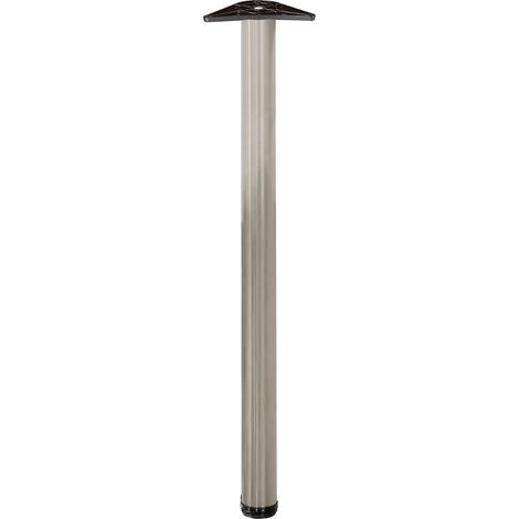 Pied de Table en Acier Allié 870x60mm - Serrure de Porte et Sécurité - Poignée Intérieure, Chrome Mat, 60 x 870 mm, Acier Allié (1/4)
