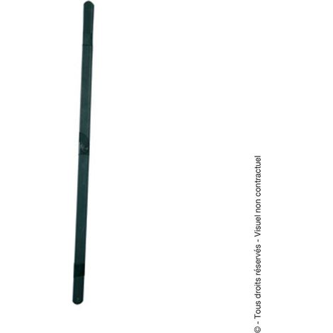 Tringle pour espagnolette plate noir 25x4x2500mm - TORBEL - J620653
