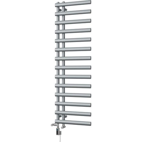 Elyan - Silver Dual Fuel Towel Rail H1592mm x W500mm Thermostatic WIFI (1/3)