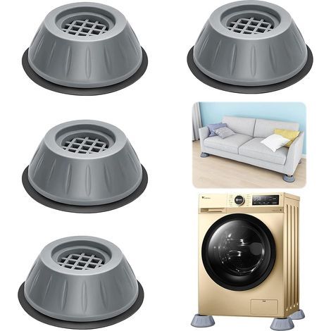 Anti-Vibration Pads, 4 Pieces Rubber Feet for Washing Machine, Washing Machine Foot Pads, Anti-Vibration Pads, for washing machines and dryers (1/5)