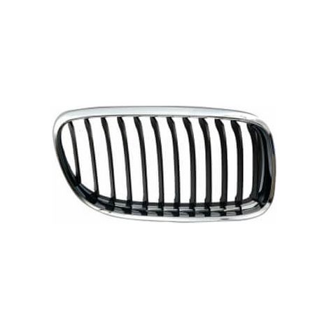 Grille de calandre avant droite chromée et noire BMW Serie 3 E90/E91 phase 1 2005-2008