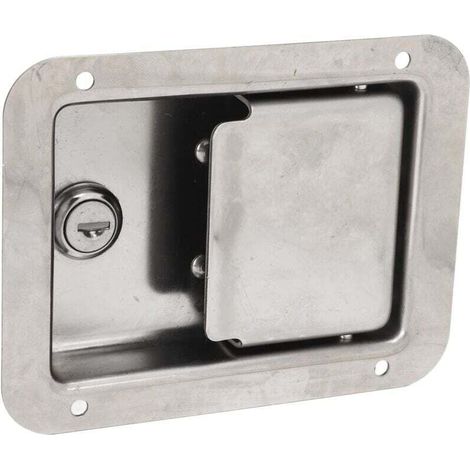 YMYNY Bnineteenteam Serrure de Boîte à Outils en Acier, Serrure de Boîte à Outils en Acier Inoxydable avec 2 Clés pour Remorque, Camion, Camping-Car (1/4)