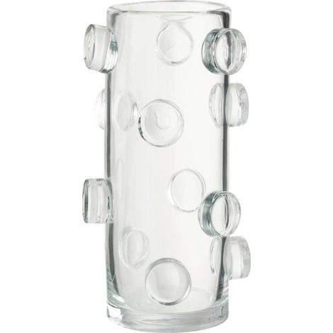 Vase Design en Verre "Pebbles" 36cm Transparent