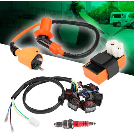 CDI-Zündspule für 125-cm³- und 150-cm³-GY6-Roller – Magnetzünder und Hochleistungszündkerze
